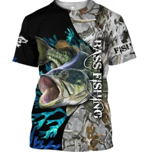 Men's T-shirt Fishing 3d Print Tshirt Men Women Fashion T-shirts Outdoor T shirt Oversized Clothing Kids Tops Tees Custom Name